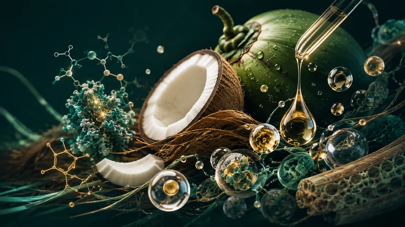 Coconut rendered as a scientific system