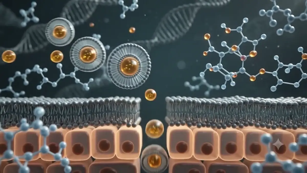 Liposomal delivery systems carrying a golden bioactive across a lipid membrane